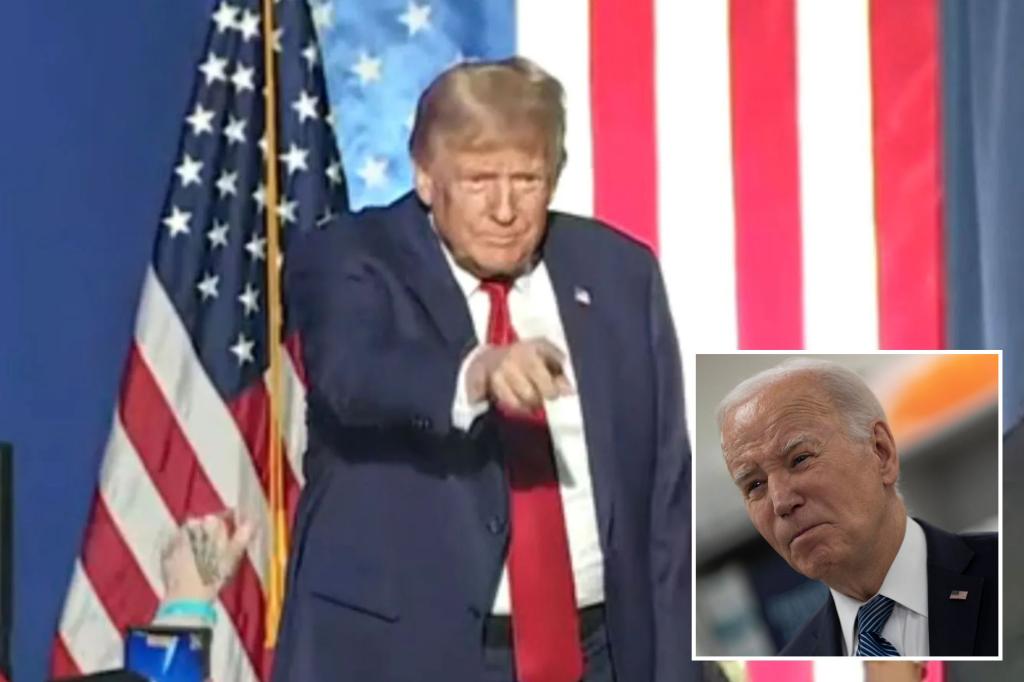 Trump ignores GOP rivals, rips âcorruptâ Biden as âthreat to democracyâ during 90-minute NH rally